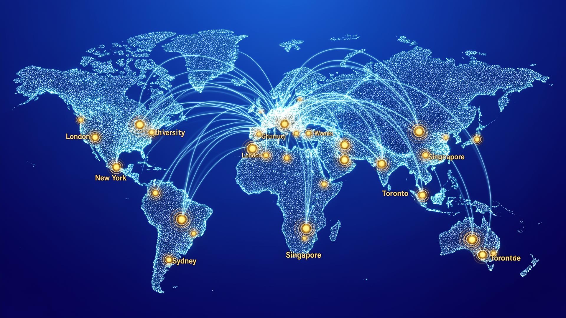 Global student mobility network
